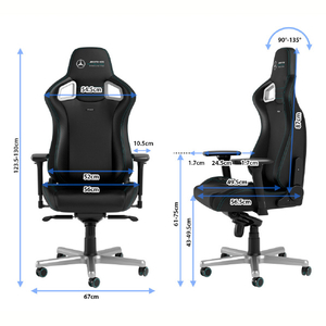 noblechairs ゲーミングチェア EPIC - Mercedes-AMG Petronas Formula One Team - 2021 Edition ブラック/グリーン NBL-EPC-PU-MPF-SGL-ED-イメージ15