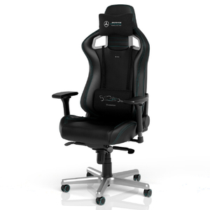 noblechairs ゲーミングチェア EPIC - Mercedes-AMG Petronas Formula One Team - 2021 Edition ブラック/グリーン NBL-EPC-PU-MPF-SGL-ED-イメージ2