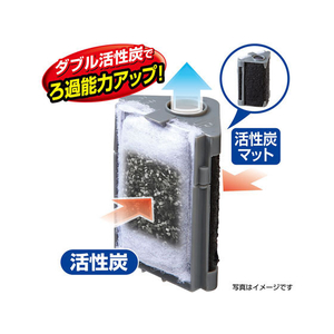ジェックス コーナーパワーフィルター用活性炭カートリッジ 4コ入 FCB4030-イメージ4