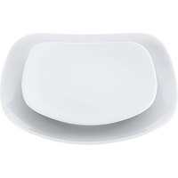 江部松商事 EBM/磁器 中華・洋食兼用食器 白撫角皿 15cm FC430LX-8179630