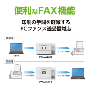 エプソン A4カラーインクジェット複合機 EW-M678FT-イメージ20
