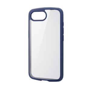 エレコム iPhone17e/16e用 TOUGH SLIM LITE ケース フレームカラー メタルステッカー付 ネイビー PM-A25STSLFCNV-イメージ2