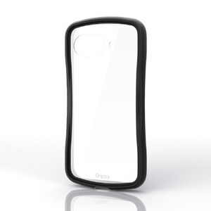 エレコム Google Pixel 10a用Grippy ハイブリッドケース フレームカラー 極限 背面ガラス ブラック PM-P261GRPFGKBK-イメージ1