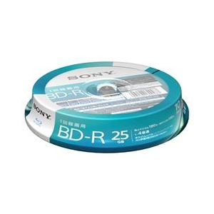 SONY 録画用25GB 1層 1-4倍速対応 BD-R追記型 ブルーレイディスク 10枚入り 10BNR1VJPP4 SONY 録画用25GB 1層 1-4倍速対応 BD-R追記型 ブルーレイディスク 10枚入り 10BNR1VJPP4
