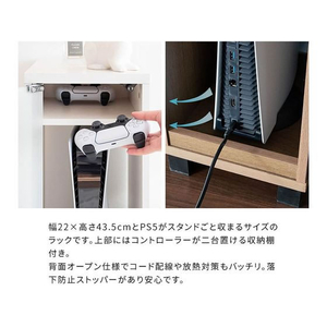 宮武製作所 ゲーム機ラック REGABO ブラウン FC934TB-GRK-004-イメージ6