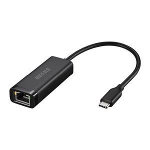 バッファロー Giga USB3．2 Gen1対応 有線LANアダプターType-C対応モデル ブラック LUA6-U3-CGTE-BK-イメージ1