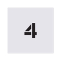 アイマーク ステンシル 4 文字サイズ50×40mm FC139JA-4341228
