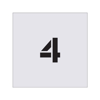 アイマーク ステンシル 4 文字サイズ50×40mm FC139JA-4341228