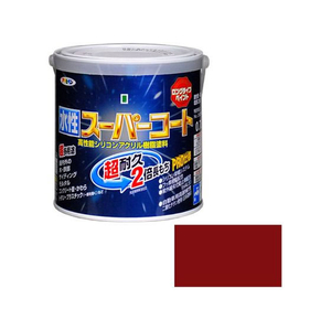 アサヒペン 水性スーパーコート 0.7L 赤さび FC431NS-イメージ1