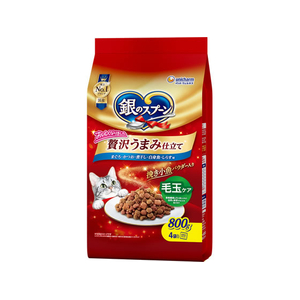 ユニ・チャーム 銀のスプーン 贅沢うまみ仕立て 毛玉ケア まぐろ・かつお・煮干し・白身魚・しらす味 800g FCJ129J-イメージ1