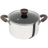 ＬＩＶ ＰＬＵＳ ベストコ 両手鍋 22cm ミラー ガラス蓋付き FCE232W-ND-324