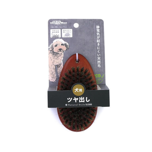 ドギーマン Natural Style forDog 木製小判型ツヤ出しブラシ FCJ951J-イメージ1