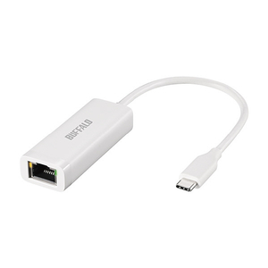 バッファロー Giga USB3．2 Gen1対応 有線LANアダプターType-C対応モデル ホワイト LUA6-U3-CGTE-WH-イメージ1
