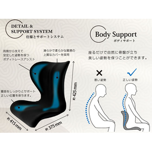 トレードワン SWANRU ボディサポートシート ハイエンド ブラウン FCV3464-60136-イメージ4