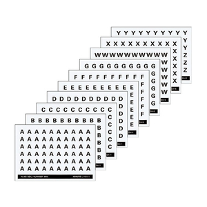 コクヨ アルファベットシール(管理表示) A~E5種 各60片 FC01887-L-FCA-1-イメージ2