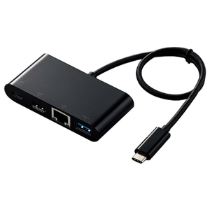 エレコム USB Type-C接続ドッキングステーション(HDMI) ブラック DST-C09BK-イメージ1