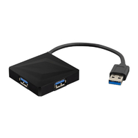 グリーンハウス USB3．1 Gen1対応 4ポートUSBハブ ブラック GH-HB3A4A-BK