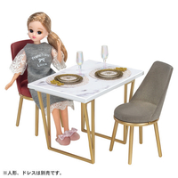 タカラトミー リカちゃん LF-09 インテリアコーディネート ダイニングテーブル セット(Francfrancコラボ) リカちゃん LF09ﾀﾞｲﾆﾝｸﾞﾃ-ﾌﾞﾙｾﾂﾄﾌﾗﾝﾌﾗﾝ