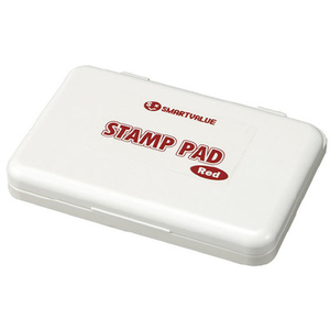 スマートバリュー 速乾スタンプ台中型 赤 FC28503-B503J-R-イメージ1