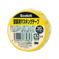 3M スコッチ 塗装用マスキングテープ 20mm×18m M40J-20 FCA170F-4311973