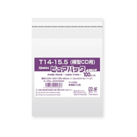 シモジマ ピュアパックT 厚0.03×140×155 横型CD 100枚 FCV4270-6798320