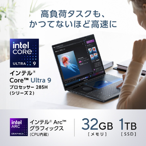 ASUS ノートパソコン Zenbook Duo シリーズ インクウェルグレー UX8406CA-U9321WS-イメージ5