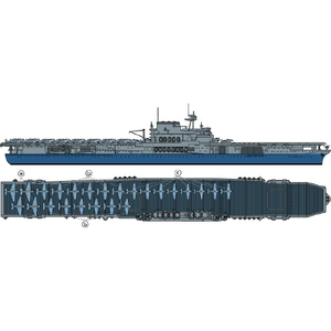 タミヤ 1/700 アメリカ海軍 航空母艦 ヨークタウン 1/700 ウォーターラインシリーズ WLｱﾒﾘｶｶｲｸﾞﾝｸｳﾎﾞﾖ-ｸﾀｳﾝ-イメージ7