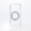 エレコム Google Pixel 10a用Grippy ハイブリッドケース 極限 MAGKEEP スタンド シルバー PM-P261GRSTKSV