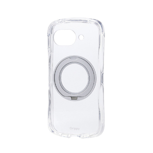 エレコム Google Pixel 10a用Grippy ハイブリッドケース 極限 MAGKEEP スタンド シルバー PM-P261GRSTKSV-イメージ2