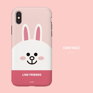 LINE FRIENDS iPhone SE(第3世代)/SE(第2世代)/8/7用ケース フェイス ブラウン KCL-DBF002-イメージ8
