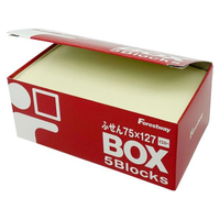 Forestway ふせん 75×127mm イエロー 5冊 F819083-FRW628649