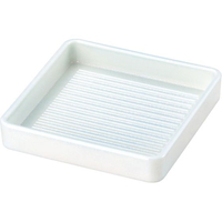 若泉漆器 角肉皿 24cm 角 白塗 FC589LT-6818020