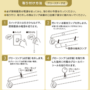Livtec 10形 直管形LEDランプ グロースタータ式 昼光色 1本入り LW-LT10GT-D-イメージ10
