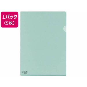 コクヨ クリヤーホルダー〈スーパークリヤー10〉A4タテ エメラルドグリーン 5冊 F817835-ﾌ-TC750N-3-イメージ1