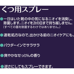 白元アース ノンスメル くつ用スプレー せっけんの香り 145mL FCU1930-イメージ2