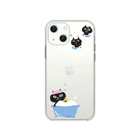 abbi FRIENDS iPhone 13 mini用ソフトクリアケース ネコマンジュウ バスタイム ABF21713I13MN