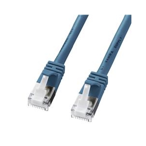 サンワサプライ ツメ折れ防止カテゴリ5eSTP LANケーブル（10m・ブルー） ブルー KB-STPTS-10BL-イメージ1