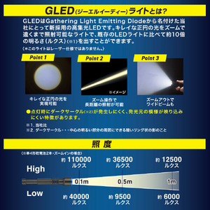 オーム電機 GLEDライト 単4電池式 170ルーメン LHA-P17A5-イメージ4