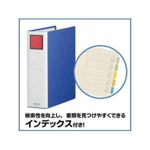 キングジム スーパードッチ脱・着イージー A4タテ とじ厚70 青 1冊 F845339-2477Aｱｵ-イメージ6