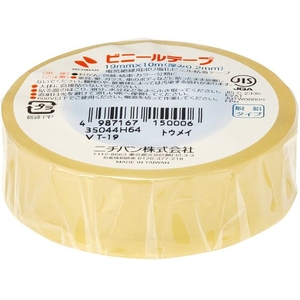 ニチバン ビニールテープ透明19mmX10m 1巻 VT-19 FCD499E-1231474-イメージ1