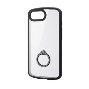 エレコム iPhone17e/16e用 TOUGH SLIM LITE ケース フレームカラー リング付 ブラック PM-A25STSLFCRBK-イメージ2