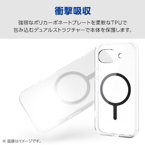 エレコム Google Pixel 10a用ハイブリッドケース 極限 MAGKEEP ブラック PM-P261MAG02BK-イメージ5