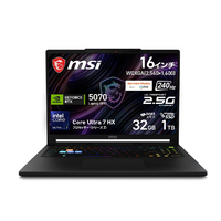 MSI ノートパソコン Raider 16 HX B2W コアブラック RAIDER16HXB2WGX-2669JP