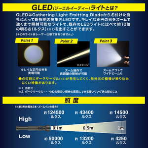 オーム電機 GLEDライト 単3電池式 250ルーメン LHA-P25A5-イメージ4