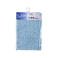 山崎産業 ソフワMFバスマット 45×60cm ブルー FC59027