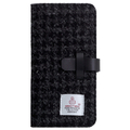 SLG Design iPhone XR用ケース Harris Tweed Diary ブラック SD13714I61
