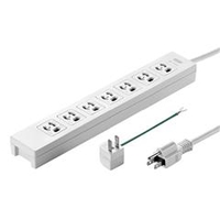 サンワサプライ 電源タップ(7個口・3P・3m) TAP-F37-3AD