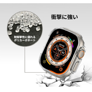 TF7 Apple Watch Ultra 49mm用ハードケース Air Skin クリア TF72714-イメージ8