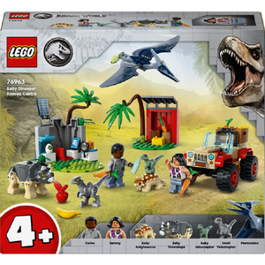 レゴジャパン LEGO ジュラシック・ワールド 76963 赤ちゃん恐竜のレスキューセンター 76963ｱｶﾁﾔﾝｷﾖｳﾘﾕｳﾉﾚｽｷﾕ-C-イメージ5