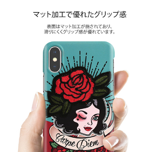 Design Skin iPhone XS Max用ケース GRAFT WAPPEN カルペ・ディエム/ローズ DSK14715I65-イメージ4